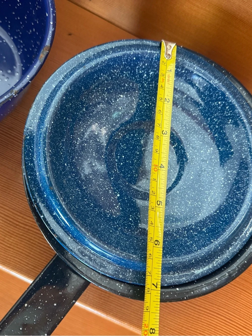 Blue Speckled Enamel Cookware - 3 Pieces